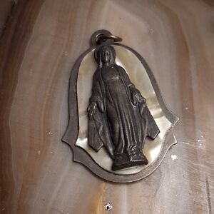 Vintage Religious Medal Pendant-circa 1960s